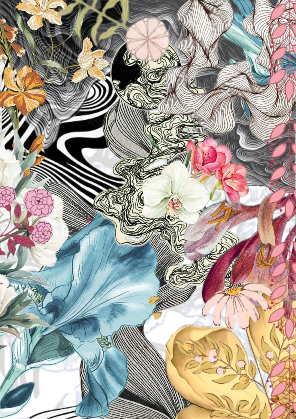 Floral collection moodboard