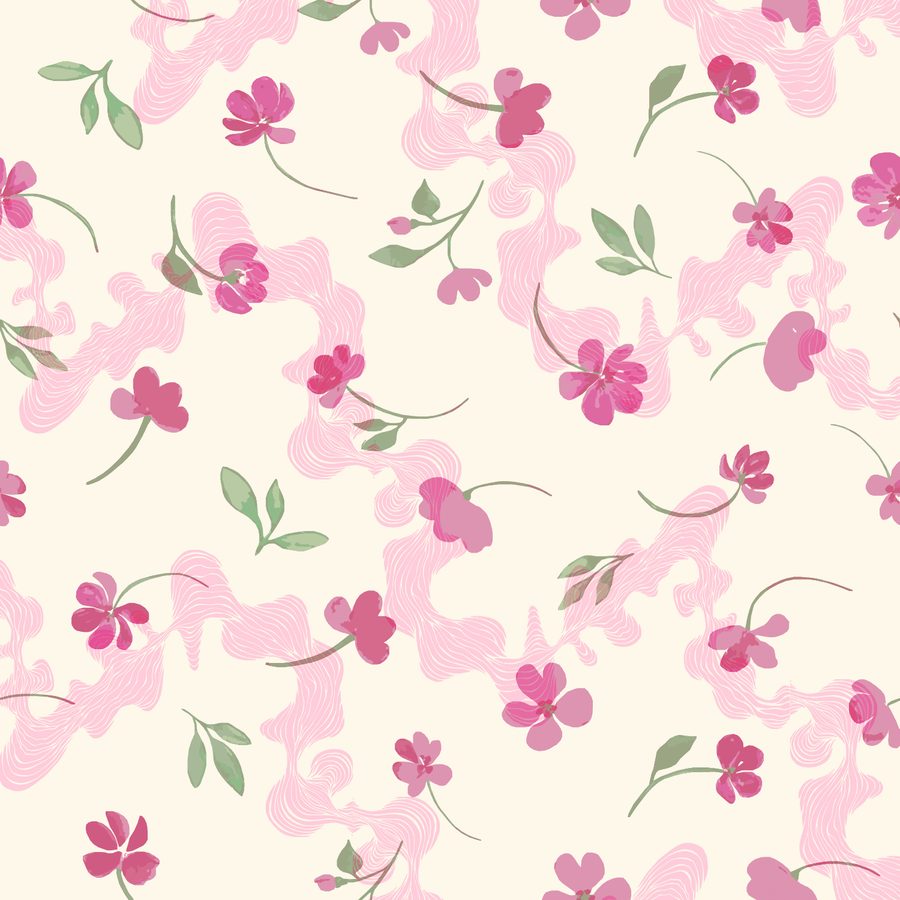 Final floral print composition
